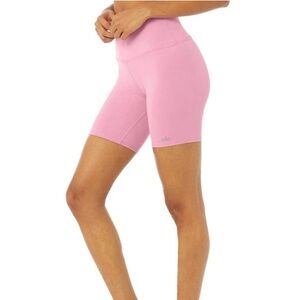 Alo Yoga Parisian Pink bike shorts
